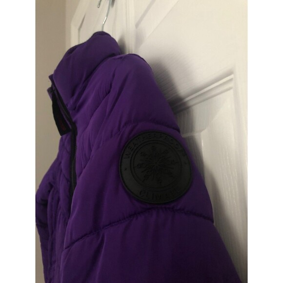 Weatherproof Puffer Coat Girls size 12 Purple w/Thumbhole Cuffs - No Hood - Picture 8 of 11